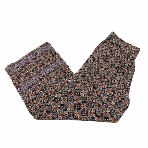 J. Jill Wide Leg Plazzo Boho Aztec Print Pants XS - Picture 2 of 10